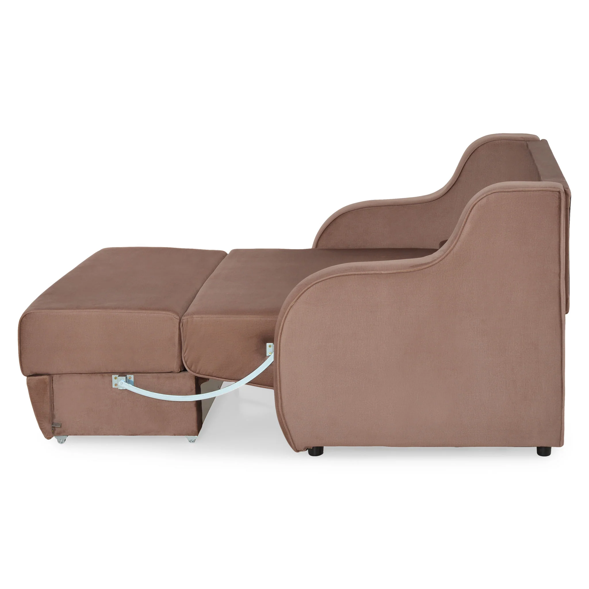 NEREA Canapea extensibilă, 2 locuri, 2 perne decorative incluse, stofă - Image 6