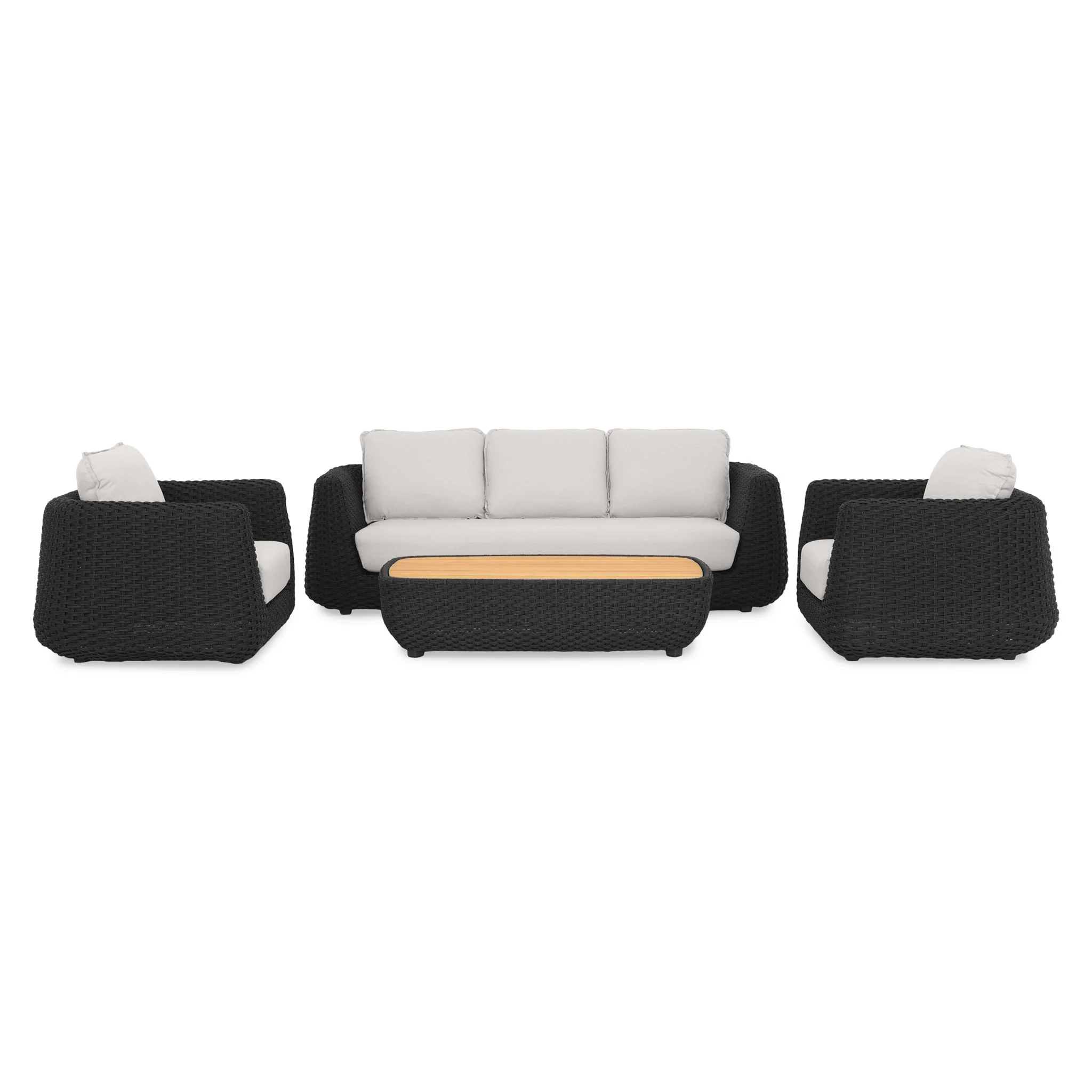 SAINT TROPEZ Set mobilier terasă/grădină, 2 fotolii, canapea și măsuță - Image 21