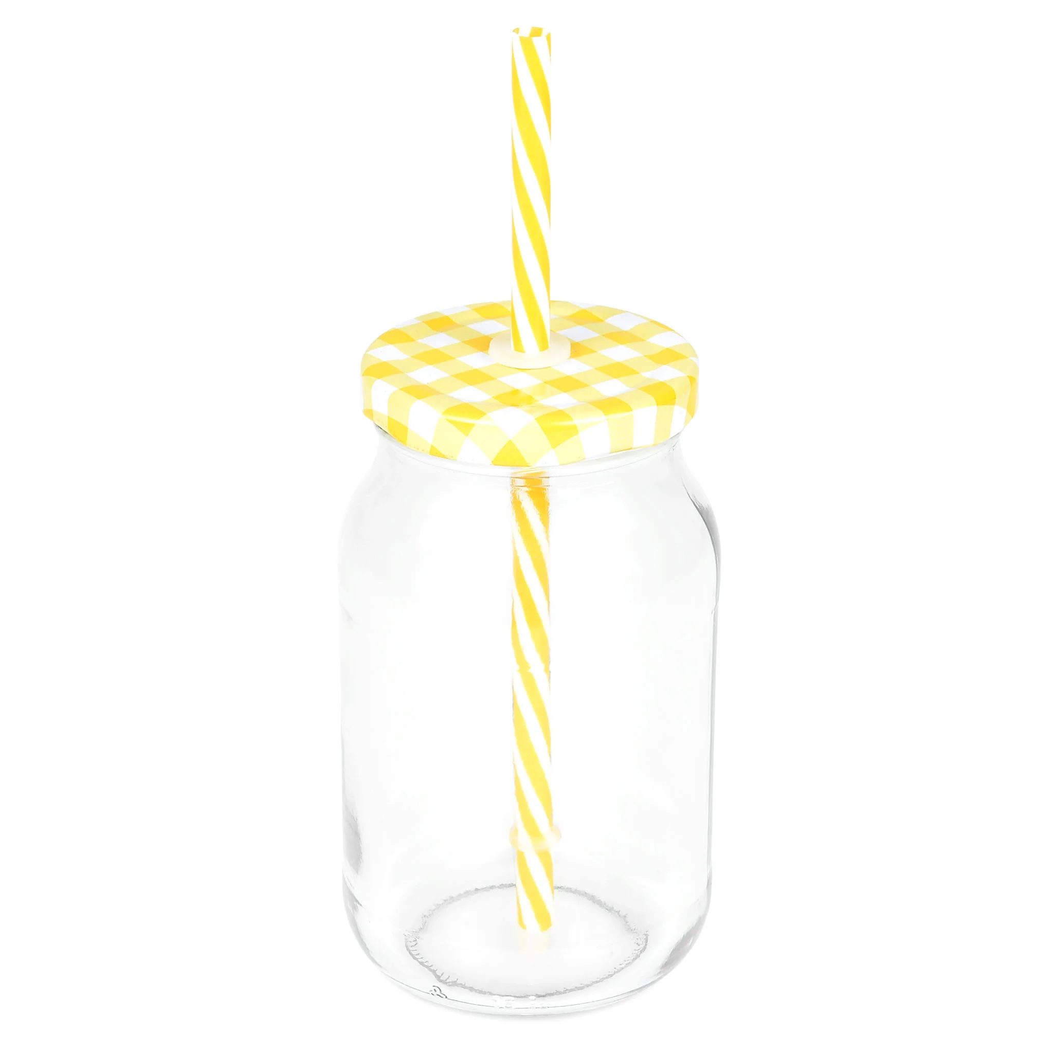 FRIENDLY Set 3 căni cu pai, sticlă, 450ml - Image 4