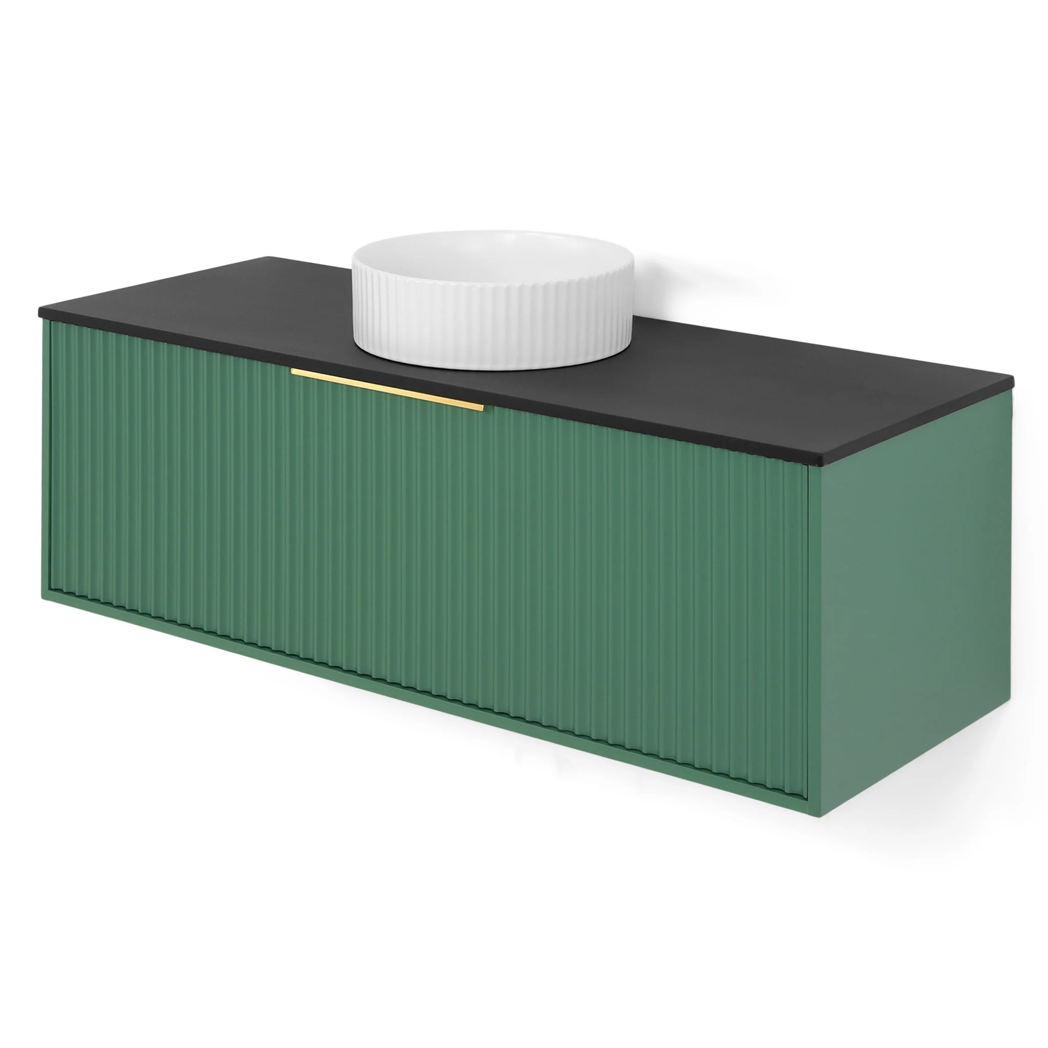 HORIK Set mobilier baie, mască lavoar, top lavoar, lavoar ceramic și oglindă - Image 6