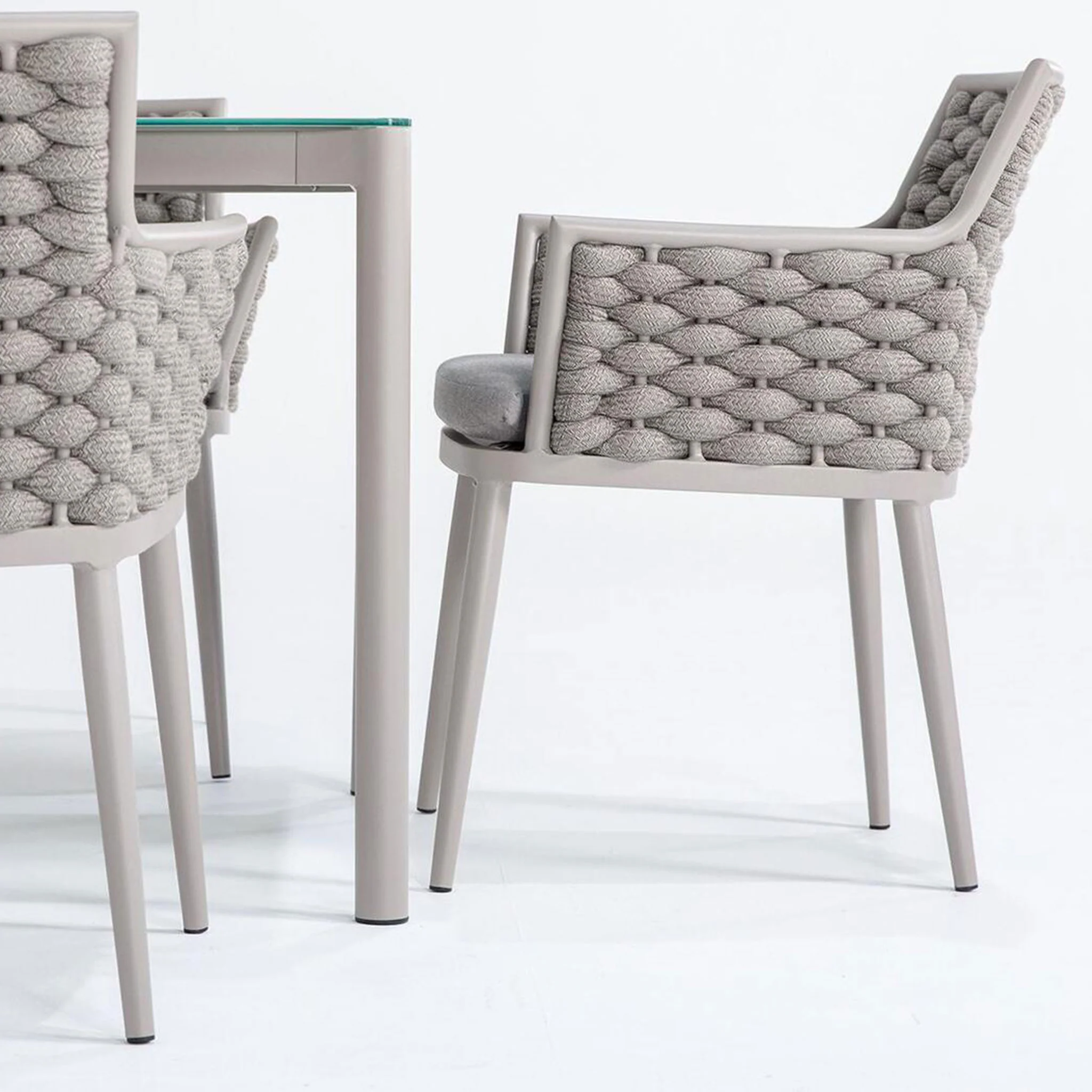 CALOOCAN Set mobilier terasă/grădină, 4 scaune și masă - Image 4