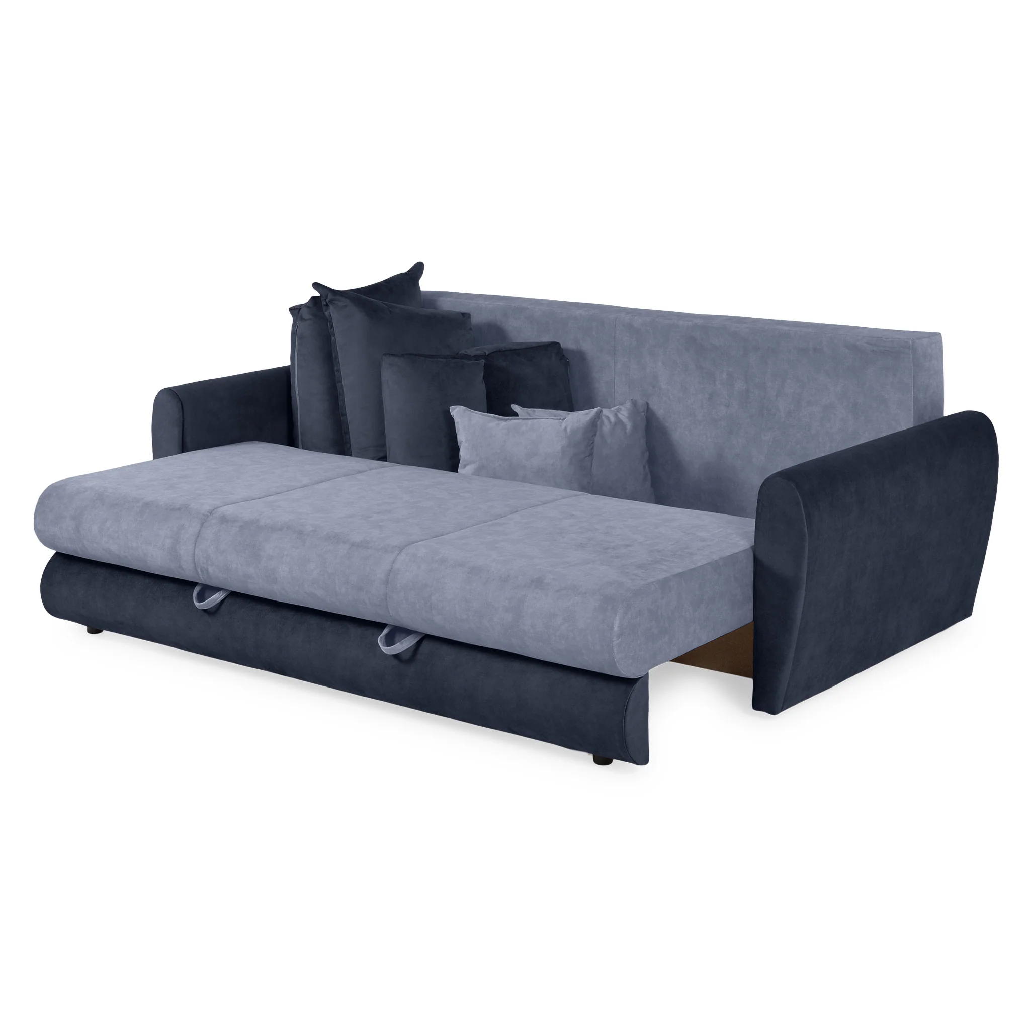 PHILIP Canapea extensibilă, 3 locuri, ladă depozitare, stofă - Image 41