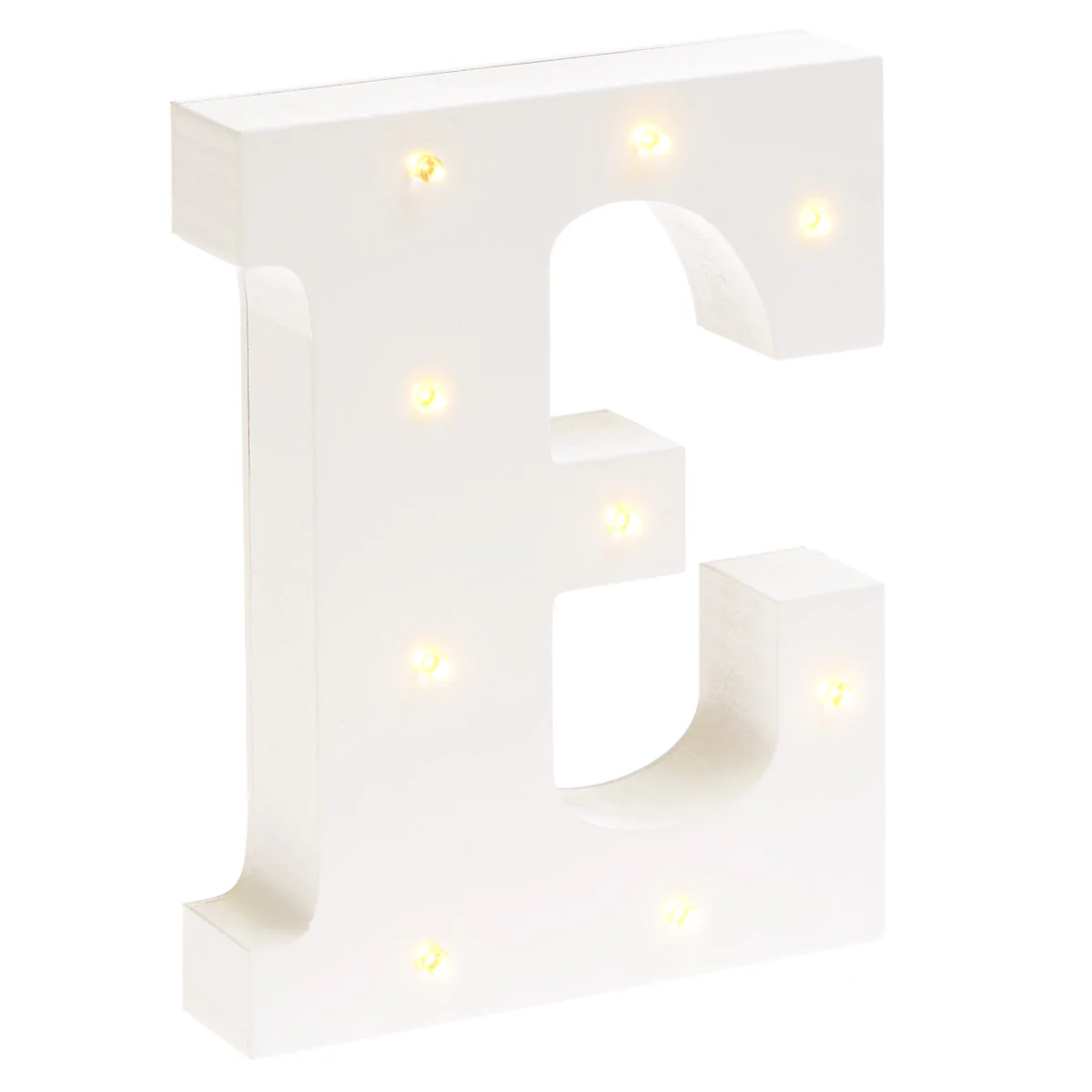 LITERA "E" Decor luminos din lemn copii - Image 4