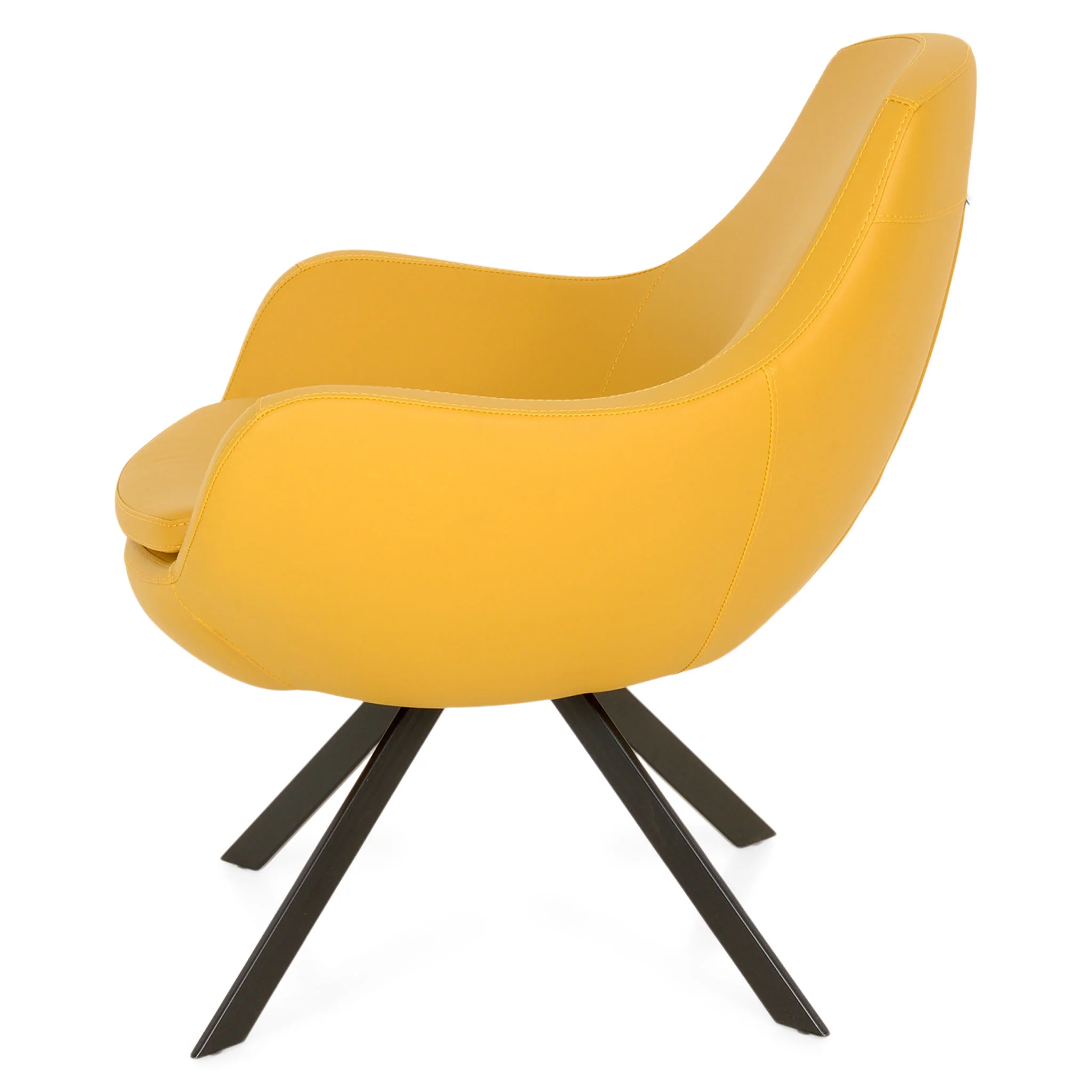 ROUND Fotoliu, imitație piele - Image 3