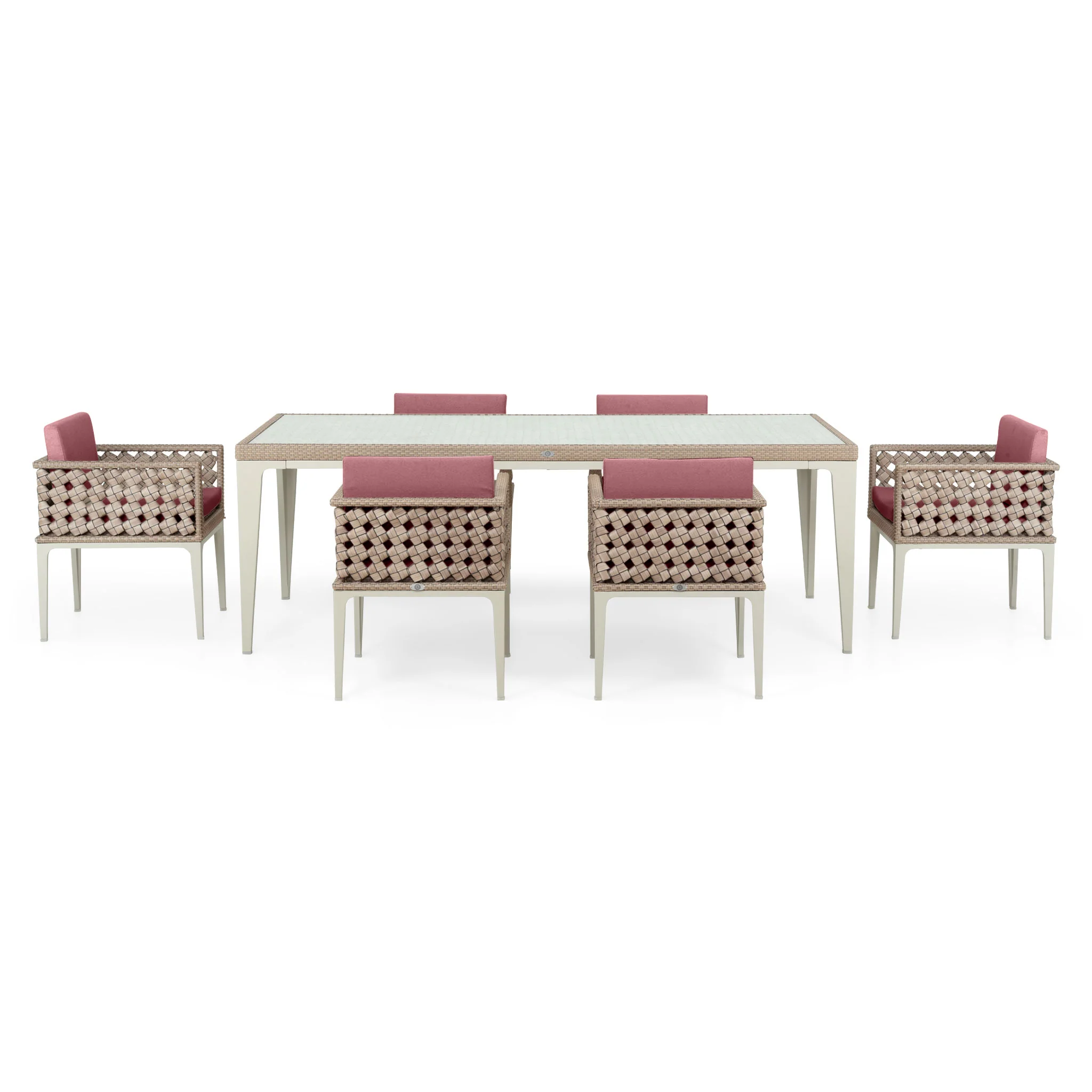 HEART Set mobilier terasă/grădină, 6 scaune și masă - Image 38