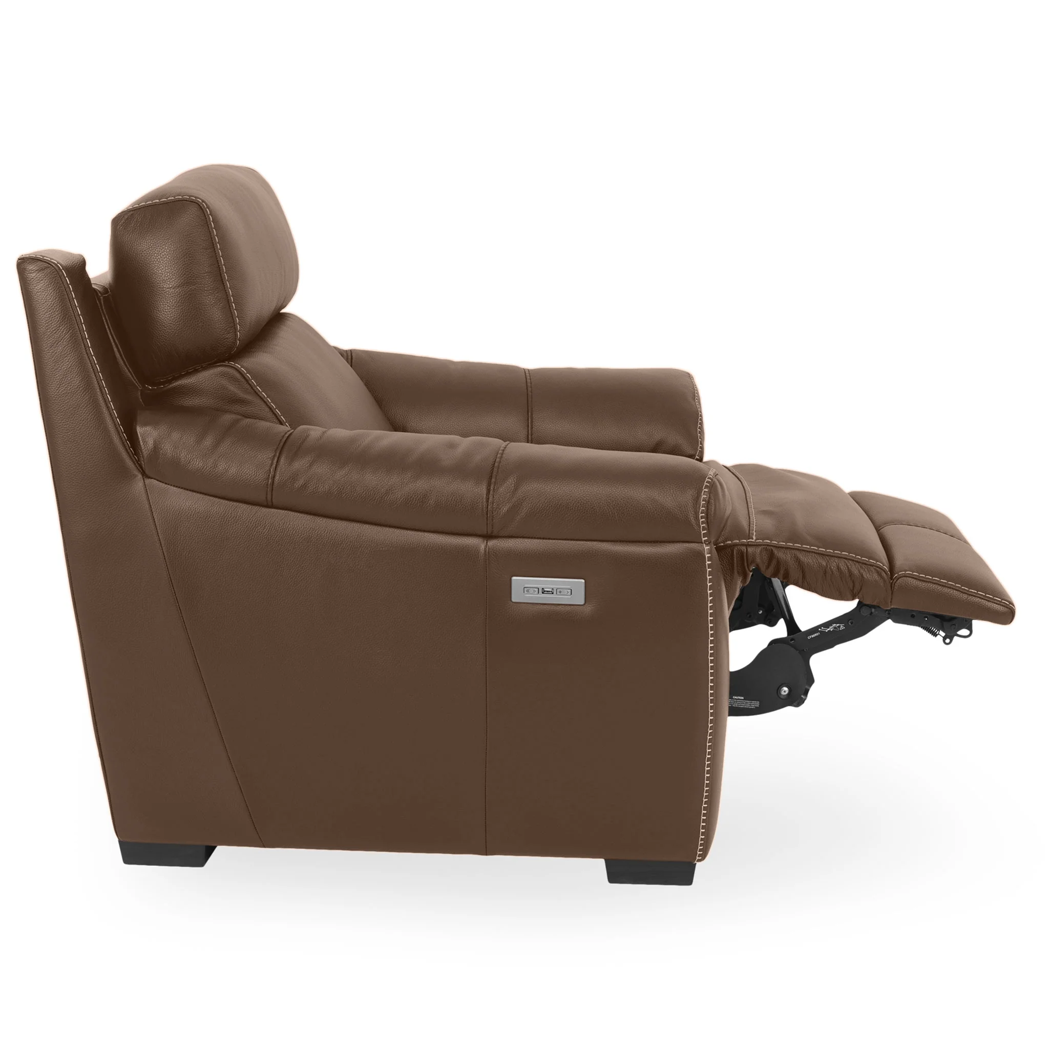 THOMSON Fotoliu cu recliner electric și mecanism tetieră, piele - Image 87